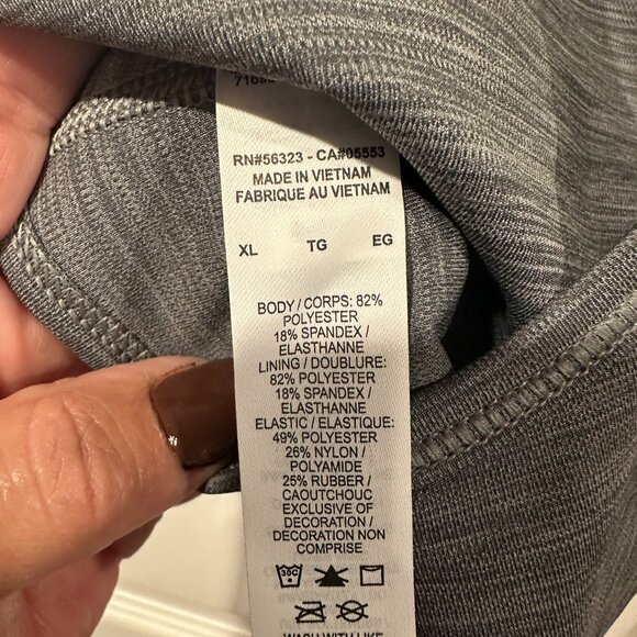 Nike Women's Medium-Support Swoosh Racerback Sports Bra Gray Size XL 280 - Picture 3 of 3